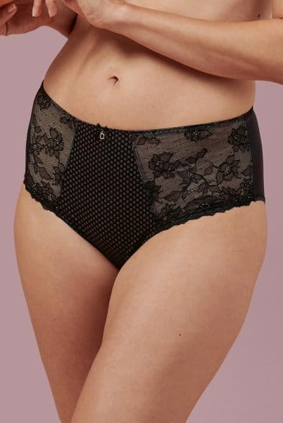 Rosa Faia Taillenslip Eloise 1395 schwarz