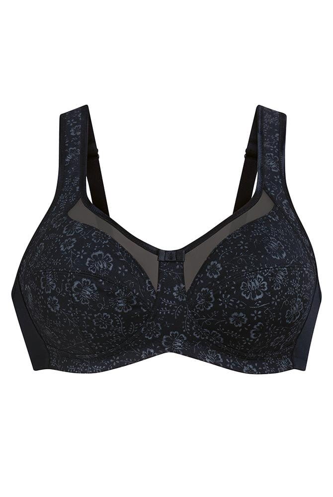 Anita Komfort-BH Clara Art 5873 schwarz/anthrazit - Vorderansicht