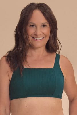 Amoena Prothesen-Bikini-Top Treviso SB 71806 tiefer smaragd - Vorderansicht