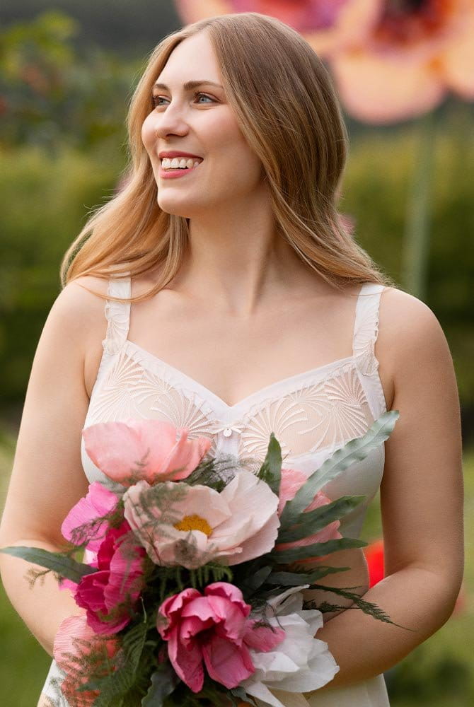 Ulla Bügel-BH Emily 2225 écru mit Blende ab Cup H 