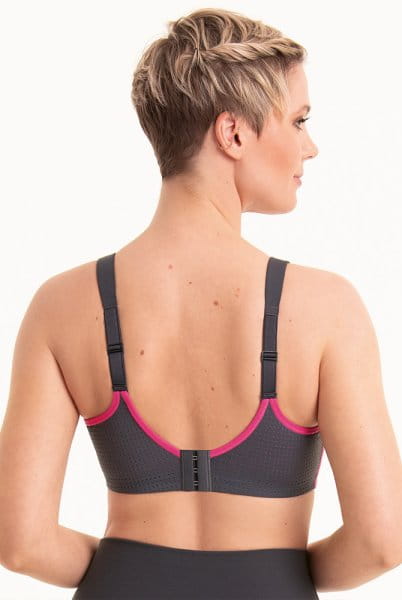 Anita active Sport-BH performance wireX 5599 anthrazit/pink - Rückansicht