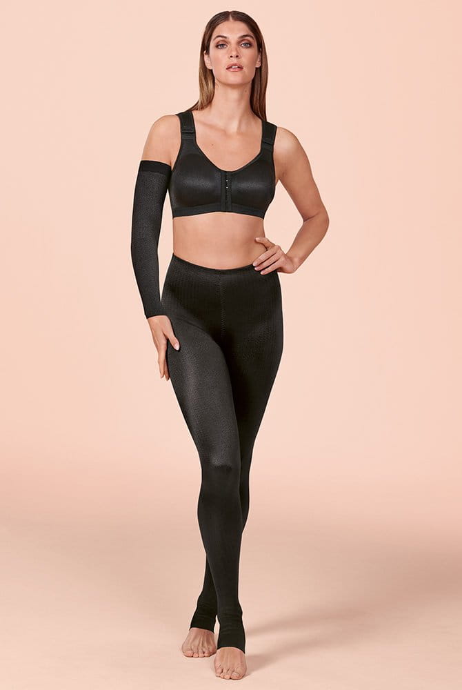 Anita Care Kompressionshose Adana lang 1695.1 schwarz mit Lymph O Fit BH London (separat erhältlich)