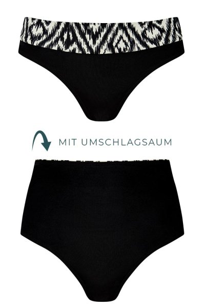 Amoena Bikinihose Salta 71783 schwarz-weiß - Vorderansicht