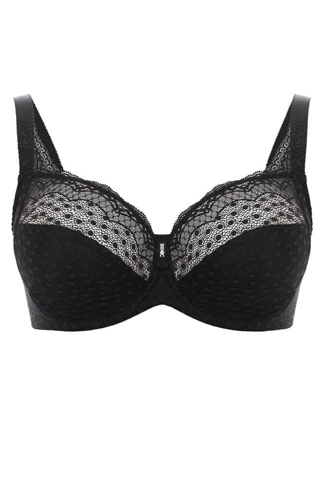 Ulla - Bügel-BH Josy 6723 - in schwarz in der Vorderansicht