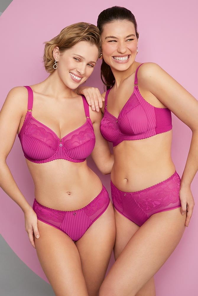 Rosa Faia Shorty Sita 1365 candy pink mit Bügel-BH, Soft-BH und Taillenslip (separat erhältlich)