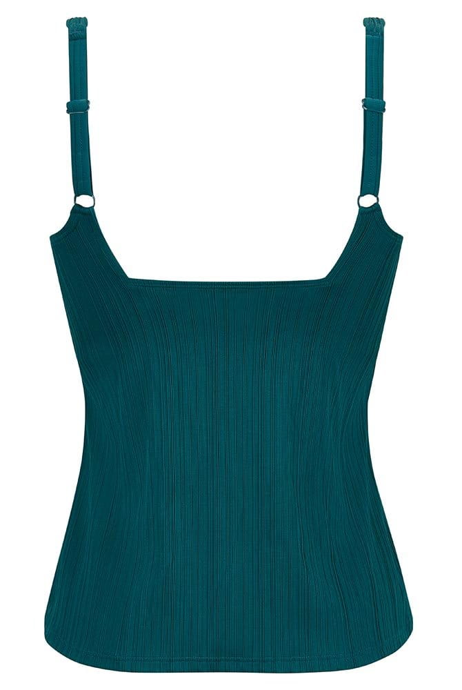 Amoena Prothesen-Tankini-Top Treviso TA 71805 tiefer smaragd - Rückansicht
