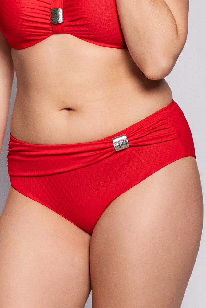 Ulla - St. Tropez Bikini-Hose mit Spange 9133 - Rot