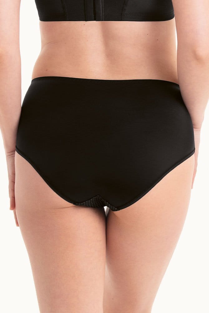 Rosa Faia Taillenslip Eloise 1395 schwarz - Rückansicht