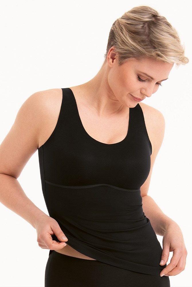 Anita Essential Hemd mit Schale 0654 in Farbe schwarz - Vorderansicht