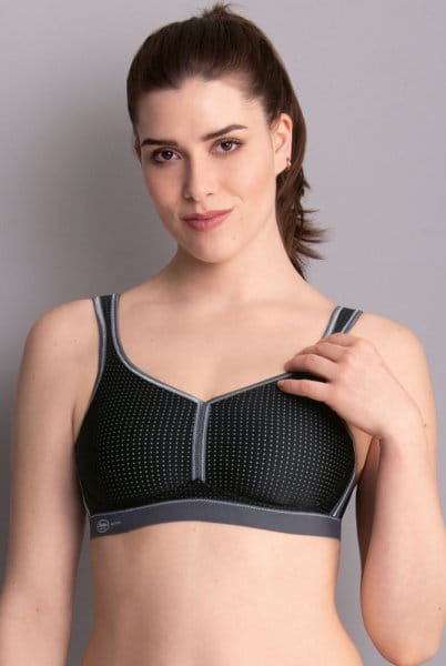 Anita Active Sport-BH performance 5566 schwarz anthrazit - Vorderansicht