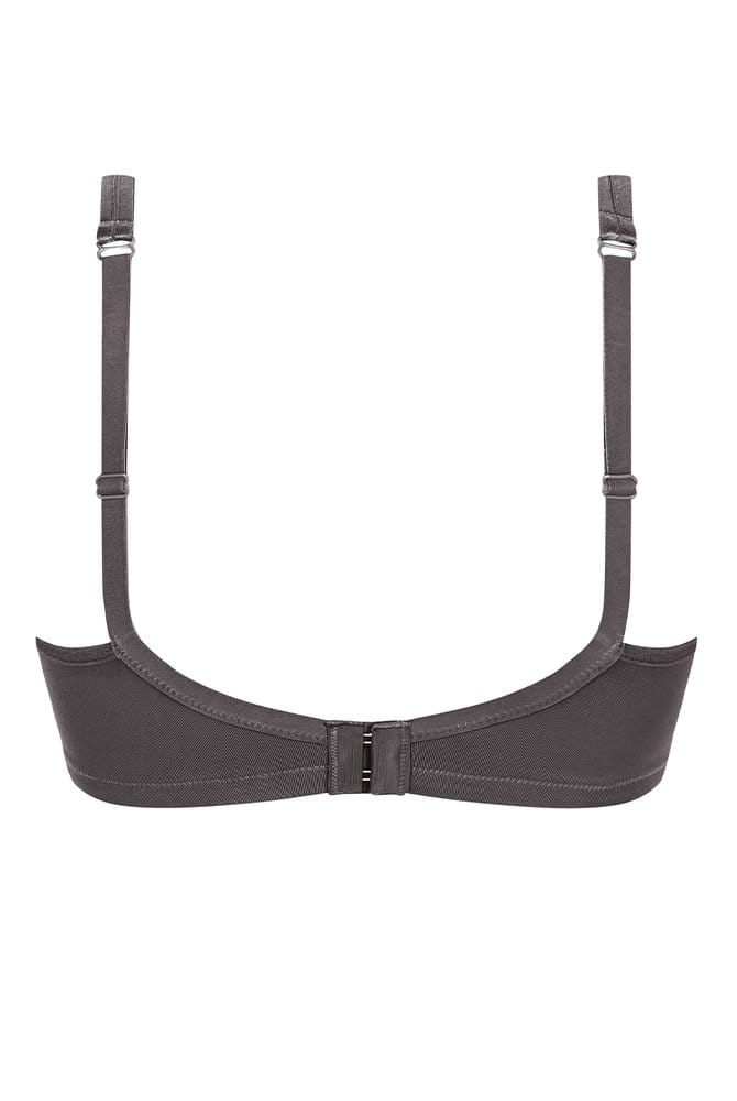 Amoena Prothesen-BH Mara 44742 mit Rückenverschluss in dunkel grau 