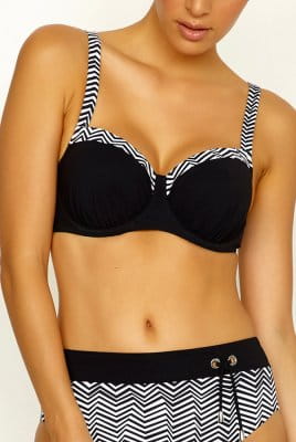 Lidea - Bikini-Oberteil Black Bites - schwarz-weiß