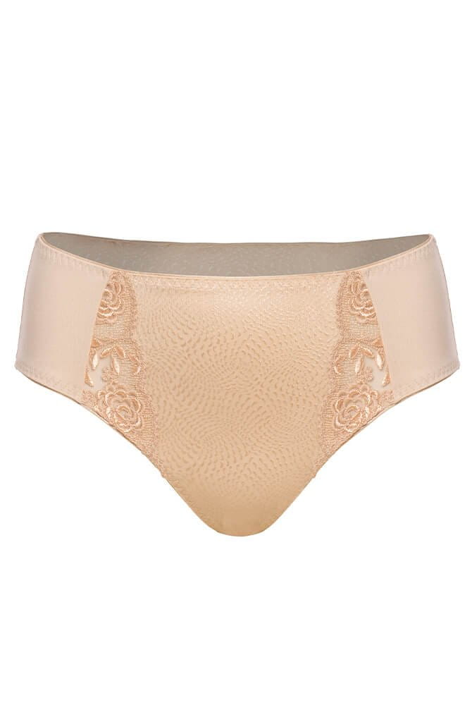 Ulla-Slip-Ella 3632 in der Farbe biskuit in der Vorderansicht Modellansicht