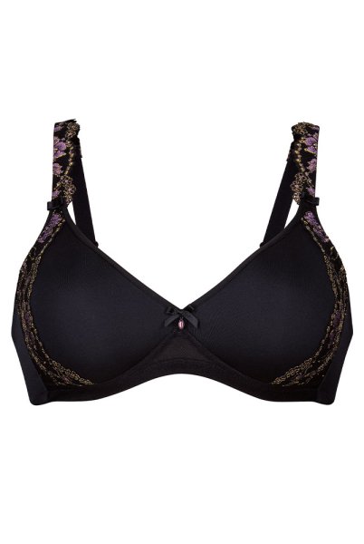 Rosa Faia Soft-BH Colette 5250 schwarz - Vorderansicht