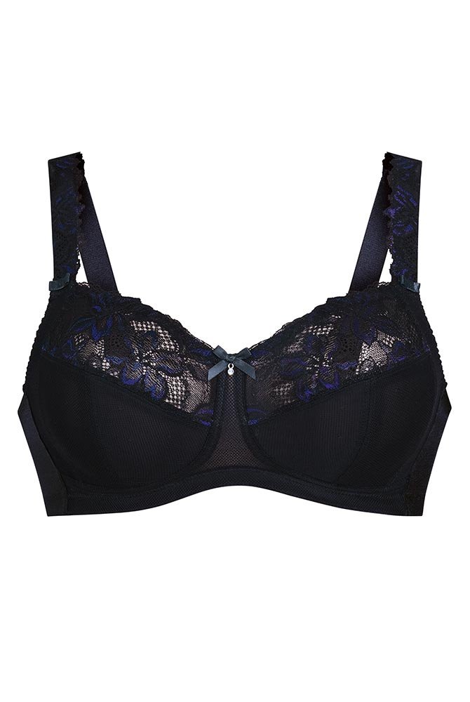 Rosa Faia Soft-BH Suzette 5254 schwarz - Vorderansicht