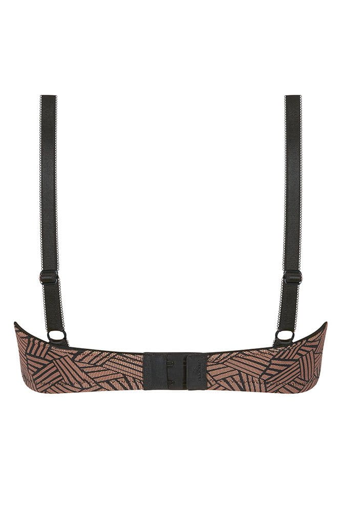 Amoena Prothesen-BH Brooke SB 45125 black/café - Rückansicht