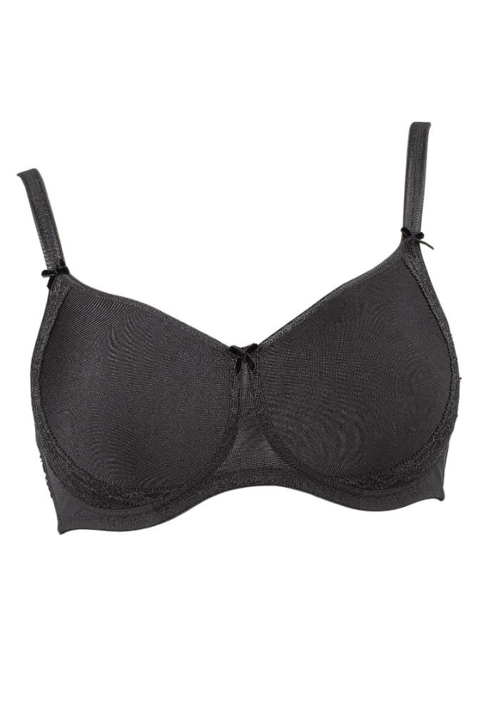 Rosa Faia Soft-BH Lace Rose 5618 in schwarz in der Vorderansicht
