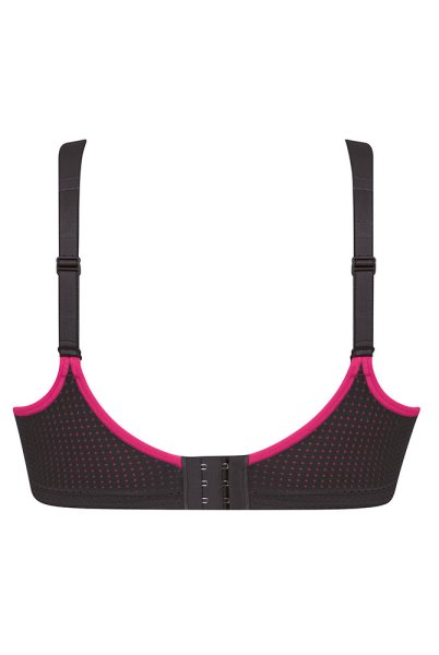 Anita active Sport-BH performance wireX 5599 anthrazit/pink - Rückansicht
