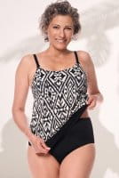 Amoena Prothesen-Tankini-Oberteil Salta BL 71781 schwarz-weiß