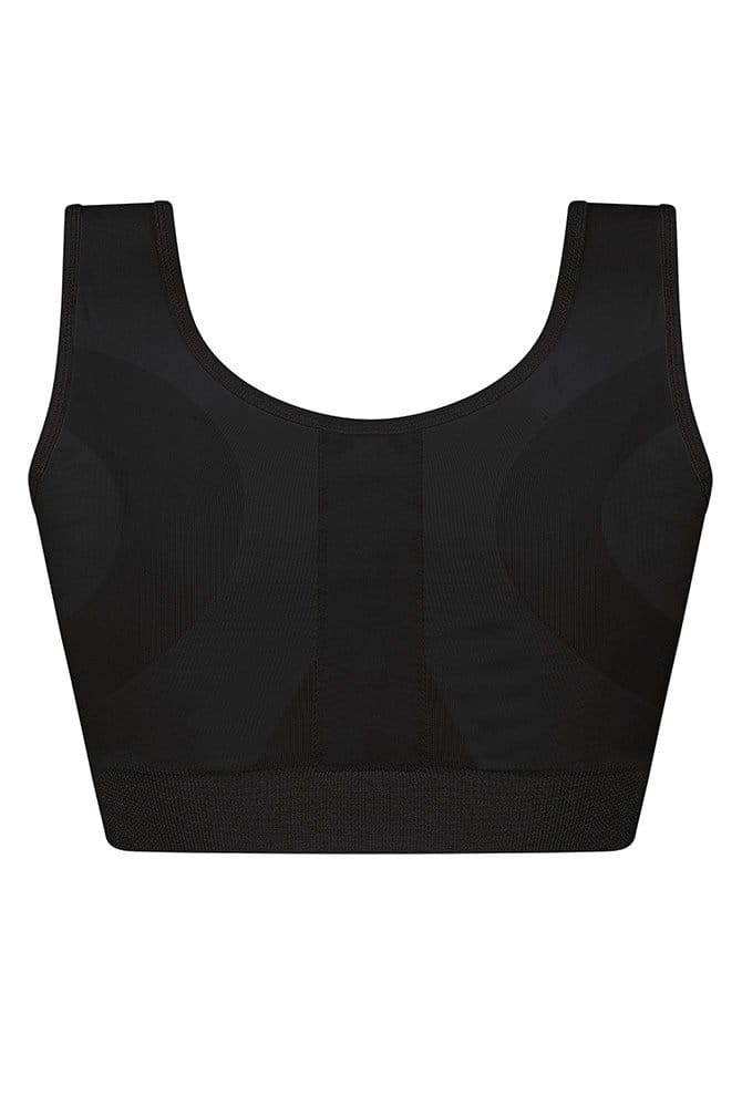 Amoena Kompressions-BH Sina in schwarz in der Rückenansicht