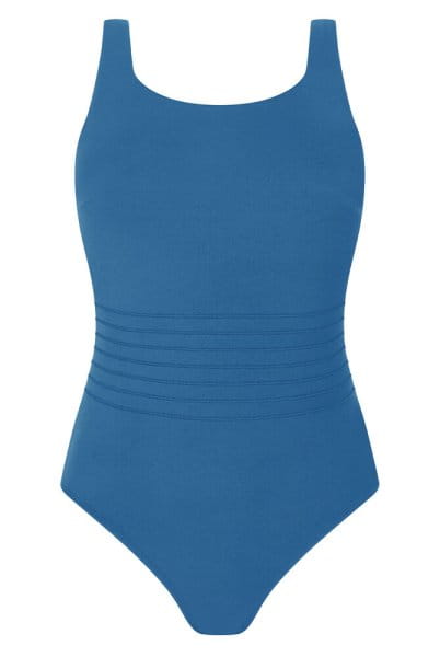 Amoena Prothesen Badeanzug ZenGarden 71444 in Twilight blue in der Vorderansicht