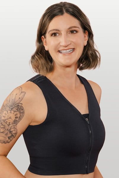 ABC Kompressions-BH Active Recovery 520 schwarz - Vorderansicht