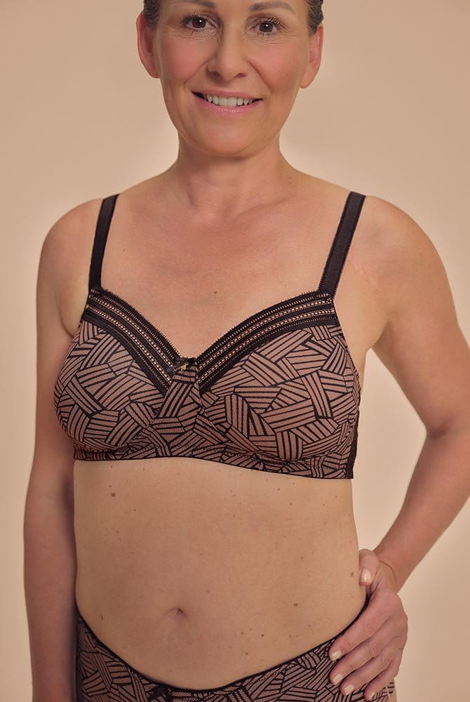 Amoena Prothesen-BH Brooke SBP 45127 schwarz/café