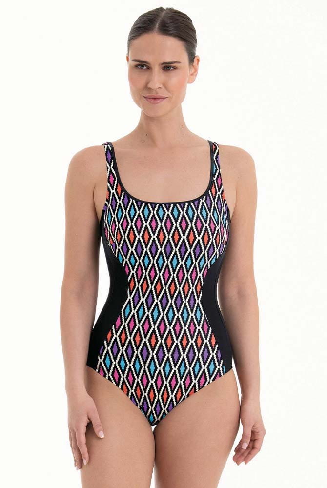 Anita Care Prothesen-Badeanzug Togo 6276 Rombi Grafica - Vorderansicht