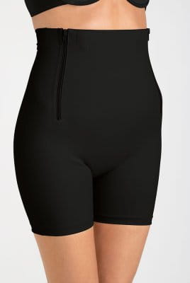 Amoena CuraScar Panty 2-ZIP-BO 45001 schwarz - Vorderansicht