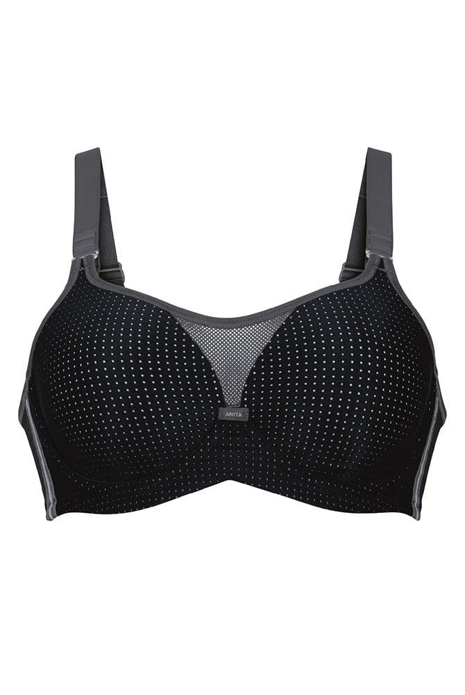 Anita active Sport-BH performance wireX 5599 schwarz/anthrazit - Vorderansicht