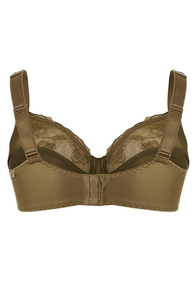Ulla Bügel-BH 7525 dark olive - Rückansicht