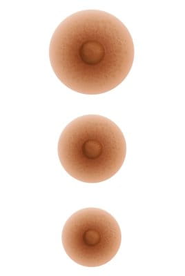 Amoena - Selbsthaftende Mamillen - Bronze