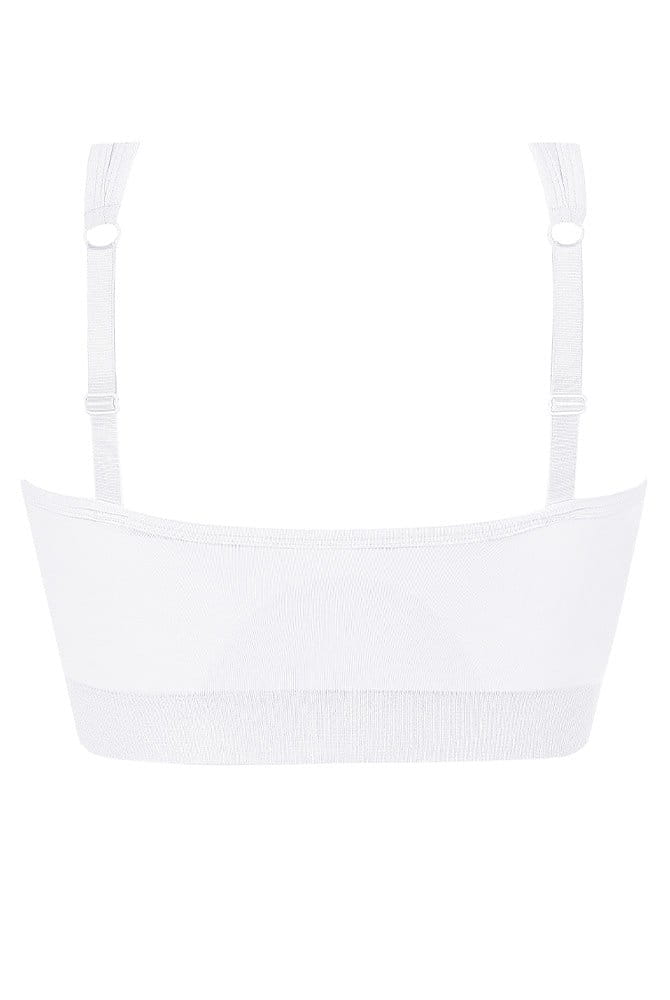 Amoena Erstversorgungs-BH Emilia in weiß in der Rückenansicht