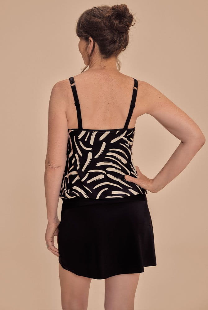 Amoena Baderock Turin 71796 schwarz mit Prothesen-Tankini-Top (separat erhältlich)