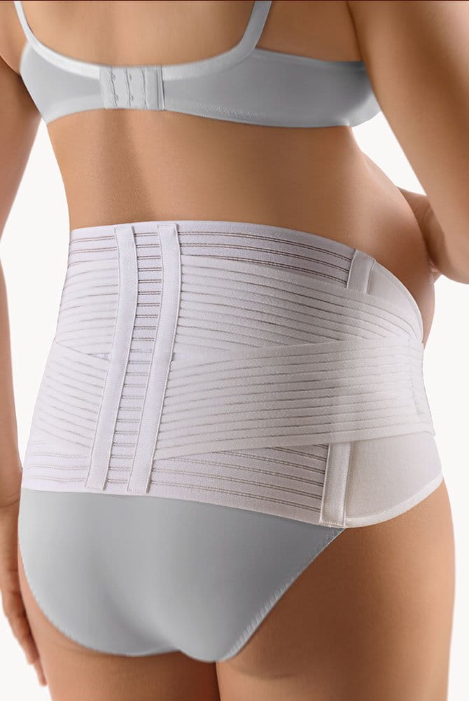 BORT Rückenbandage für Schwangere 104580 weiß - Rückansicht