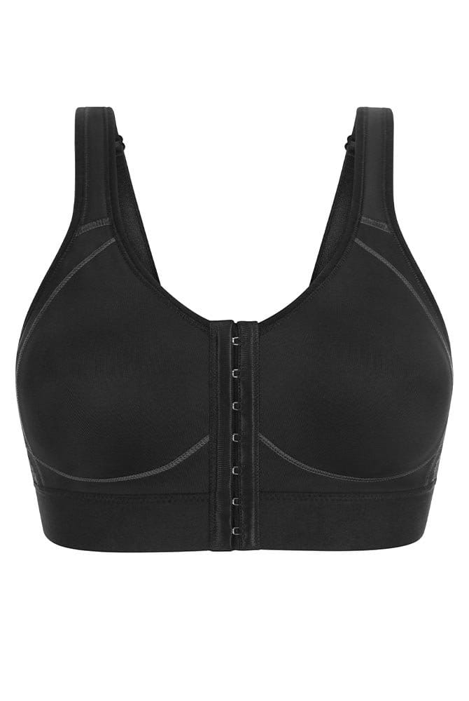 Amoena Erstversorgungs-BH Ester 42577 schwarz in der Vorderansicht