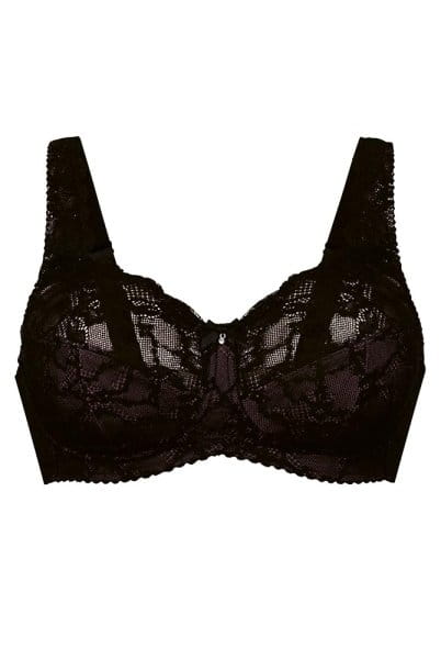 Rosa Faia Komfort-BH Bobette 5292 schwarz - Vorderansicht