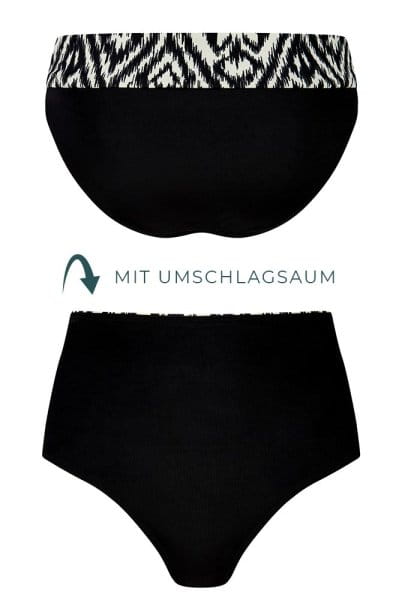 Amoena Bikinihose Salta 71783 schwarz-weiß - Rückansicht