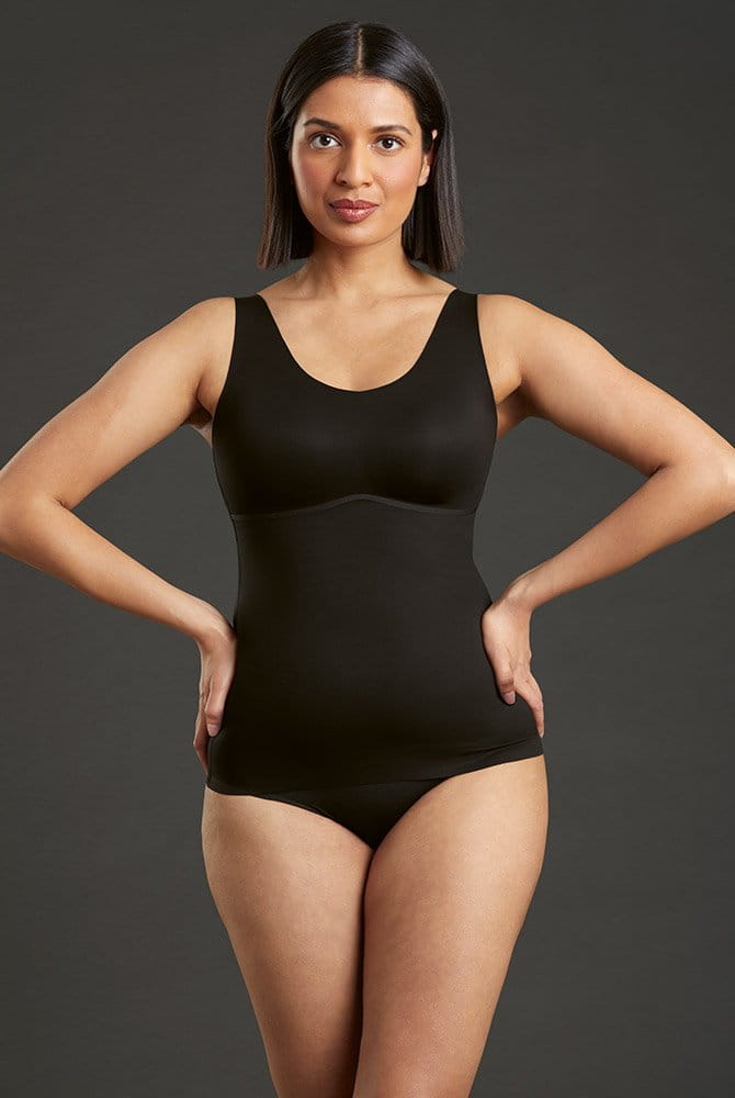 Anita Essential Hemd mit Schale 0654 in Farbe schwarz mit Essential Slip (separat erhältlich)