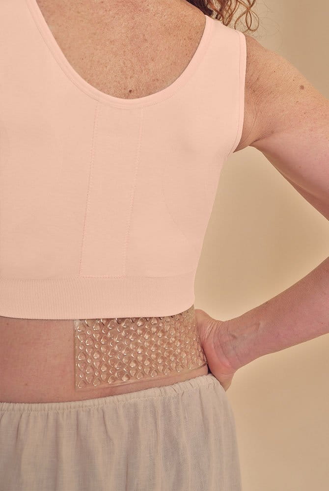 Amoena Lymph Flow Druckpelotte A5 021 unter einem Kompressions-BH