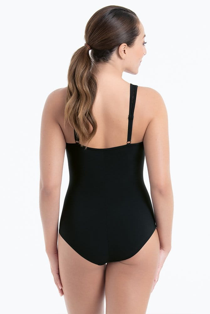 Anita Care Prothesen-Badeanzug Vera Tropical Opulence 6250 schwarz - Rückansicht