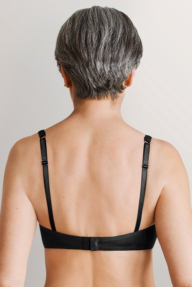 AMOENA Prothesen-BH Lara 0675 schwarz - Rückansicht