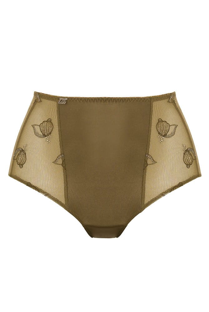 Ulla Miederhose 7510 dark olive - Vorderansicht