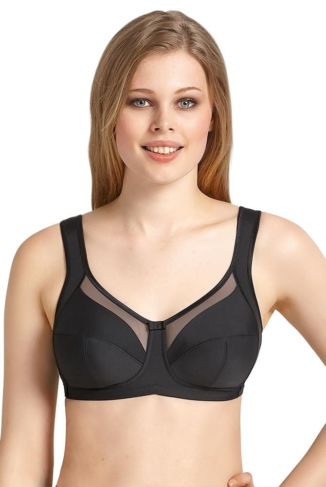 Anita Komfort-BH Clara (ohne Bügel) 5459 schwarz - Vorderansicht