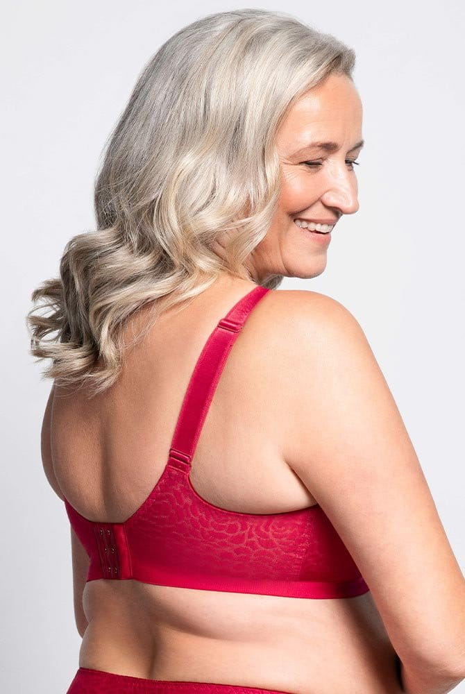 Ulla Soft-BH Romy 1928 cranberry - Rückansicht