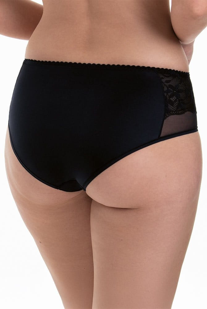 Rosa Faia Taillenslip Sita 1366 schwarz - Rückansicht