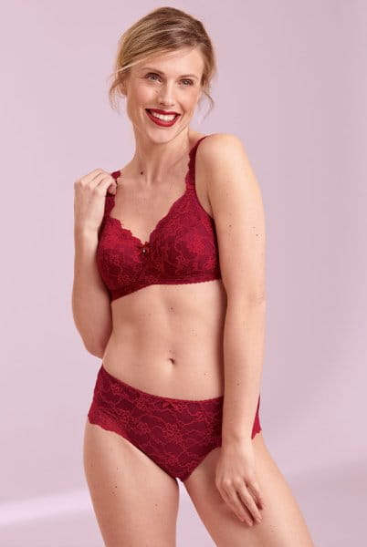 ROSA FAIA Taillenslip Bobette 1389 rubin mit Prothesen-BH