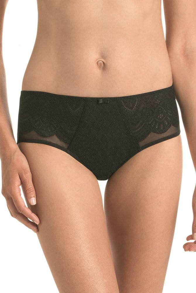 Rosa Faia Taillenslip Selma 1336 schwarz - Vorderansicht