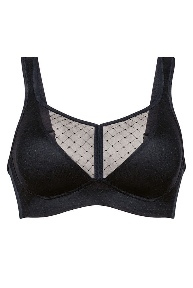 Rosa Faia Soft-BH Eve Delta Pad 5211 schwarz - Vorderansicht