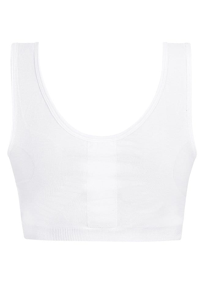 AMOENA Post-OP Kompressions-BH Leyla weiß - Rückansicht